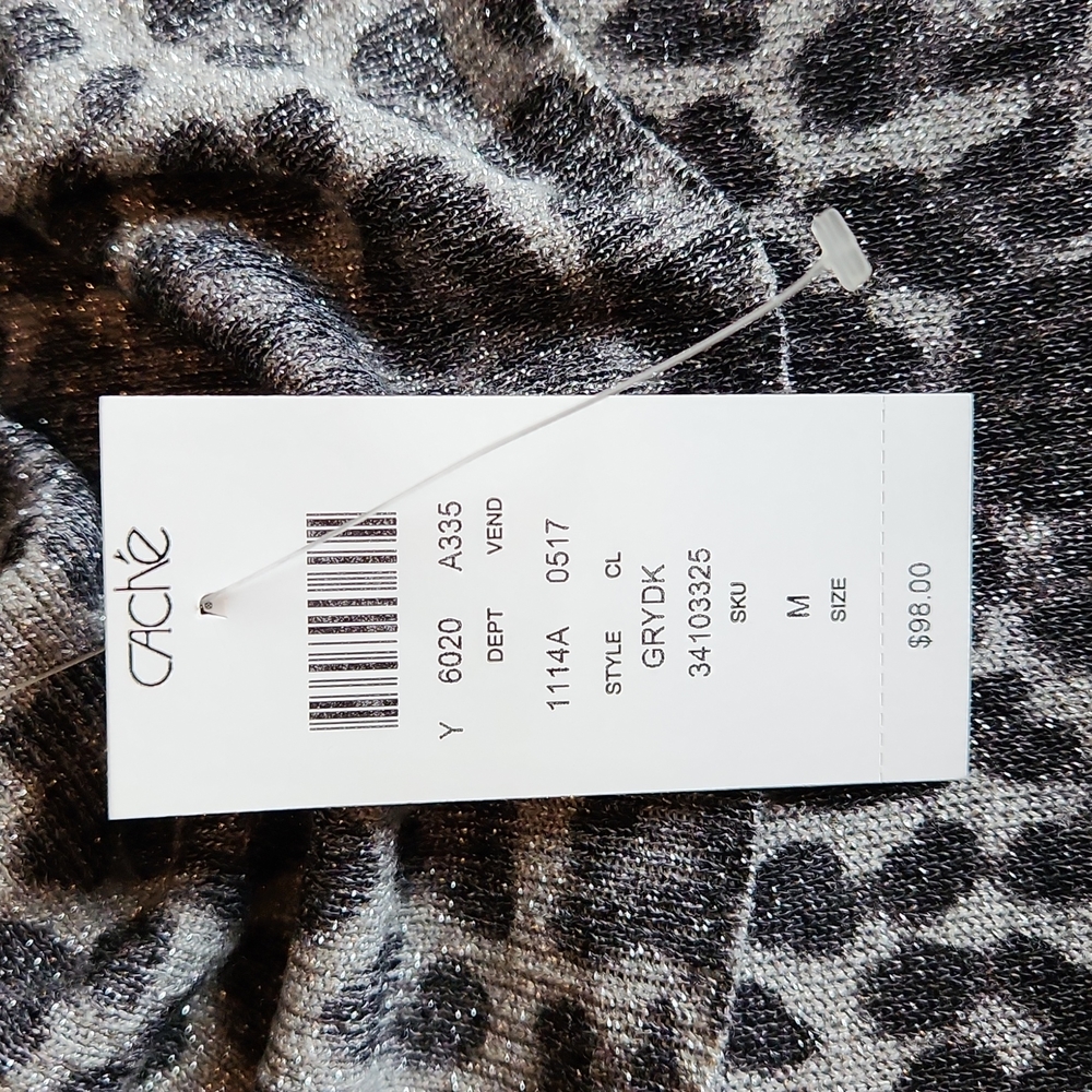 💕Cache Silver metallic sweater💕 - Picture 4 of 7